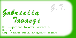 gabriella tavaszi business card